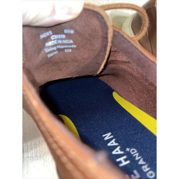 Cole Haan Grand+ Men’s Athleisure Wingtips Size 8.5 W Brown Leather Comfort main image 5
